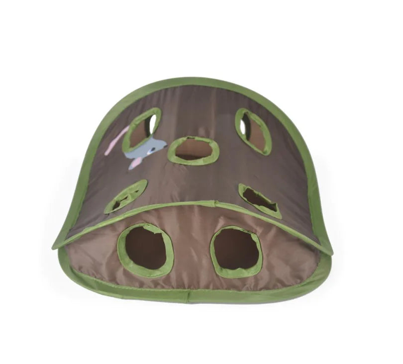 Cat Toy with Bell and Nine Holes for Fun Play