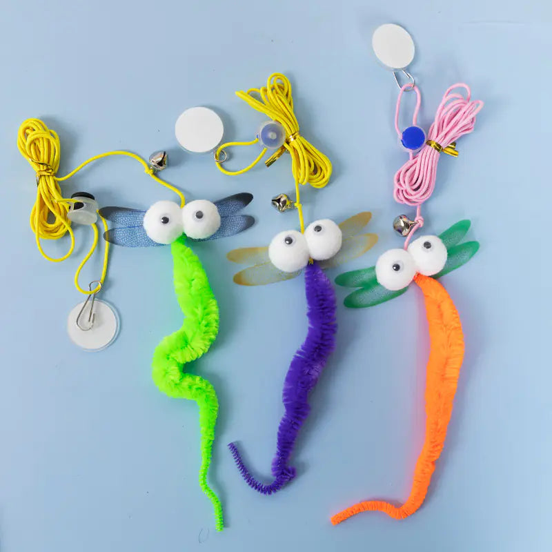 Cat Toy Wand with Plush Long Elastic String (Wholesale)