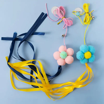 Cat Toy Wand with Plush Long Elastic String (Wholesale)