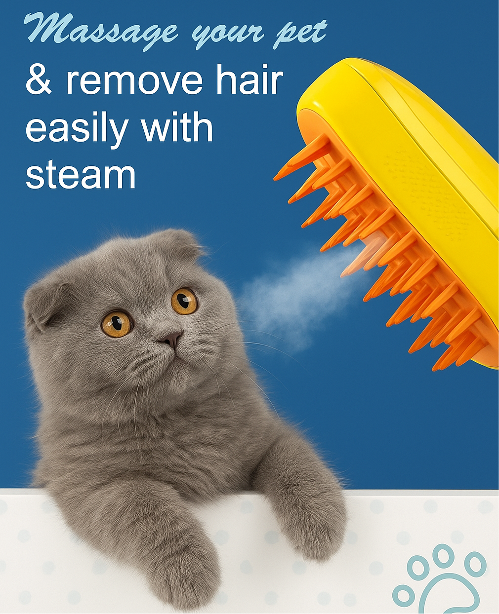 Cat Steam Grooming Brush