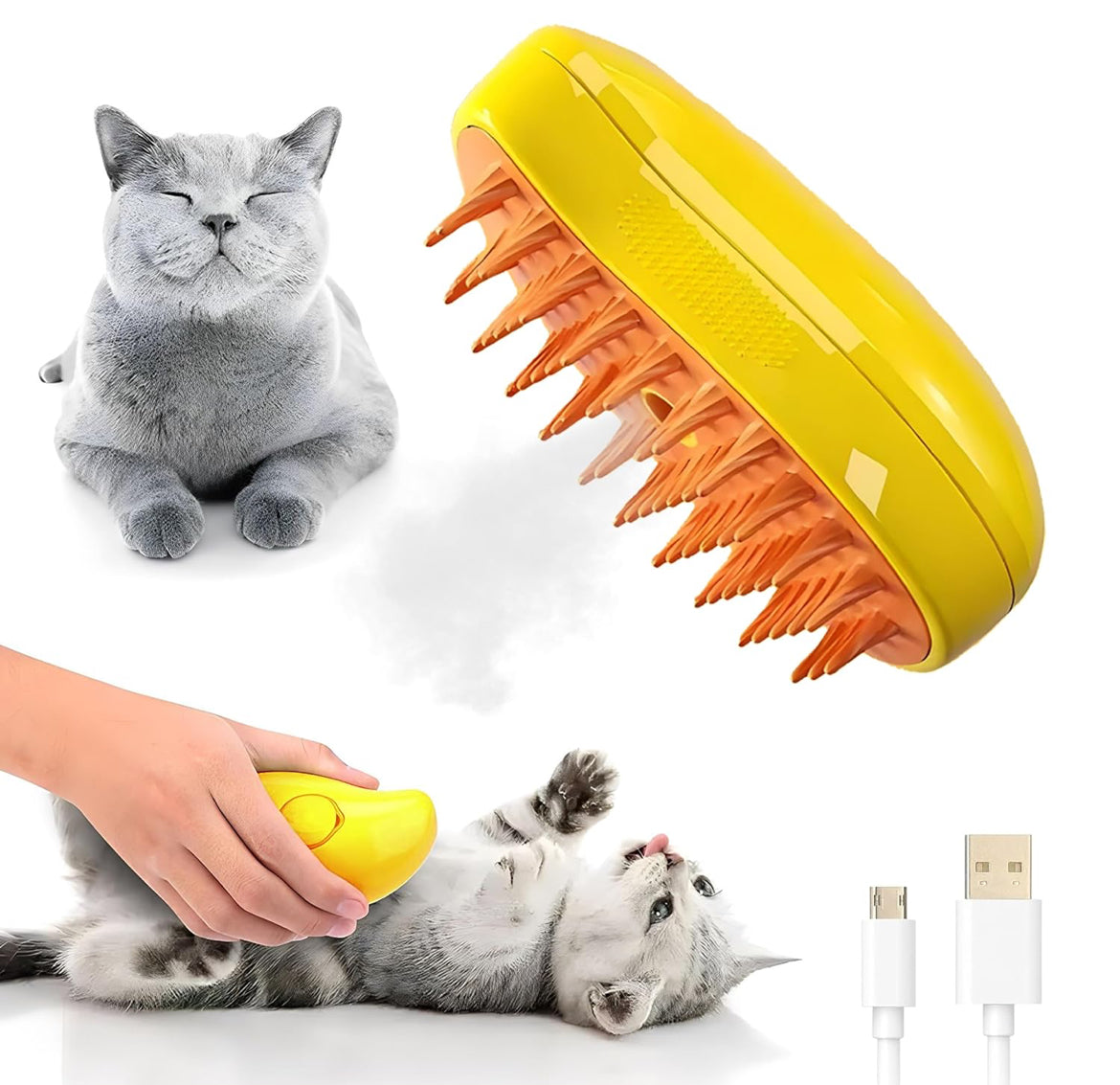 Cat Steam Grooming Brush