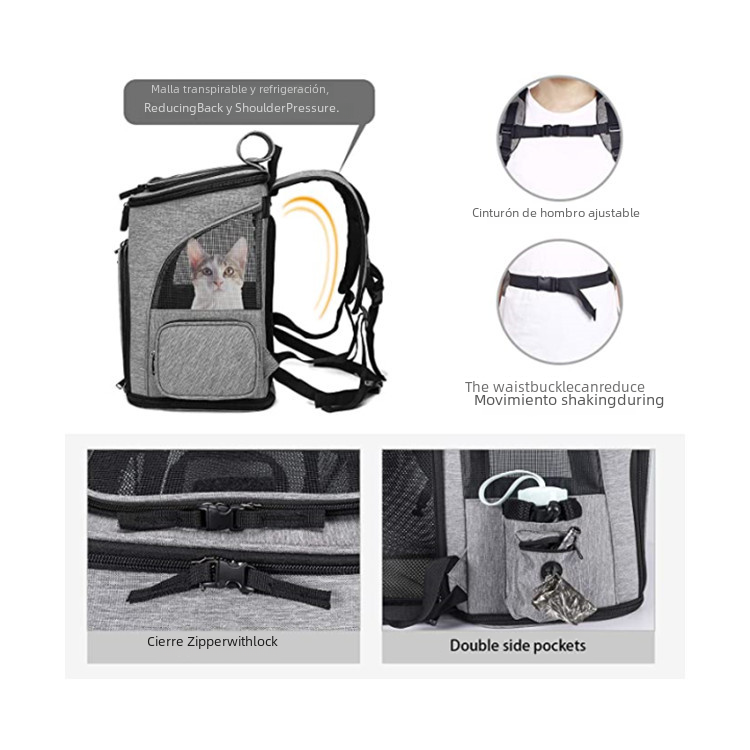 Portable Expandable Pet Backpack – view 7