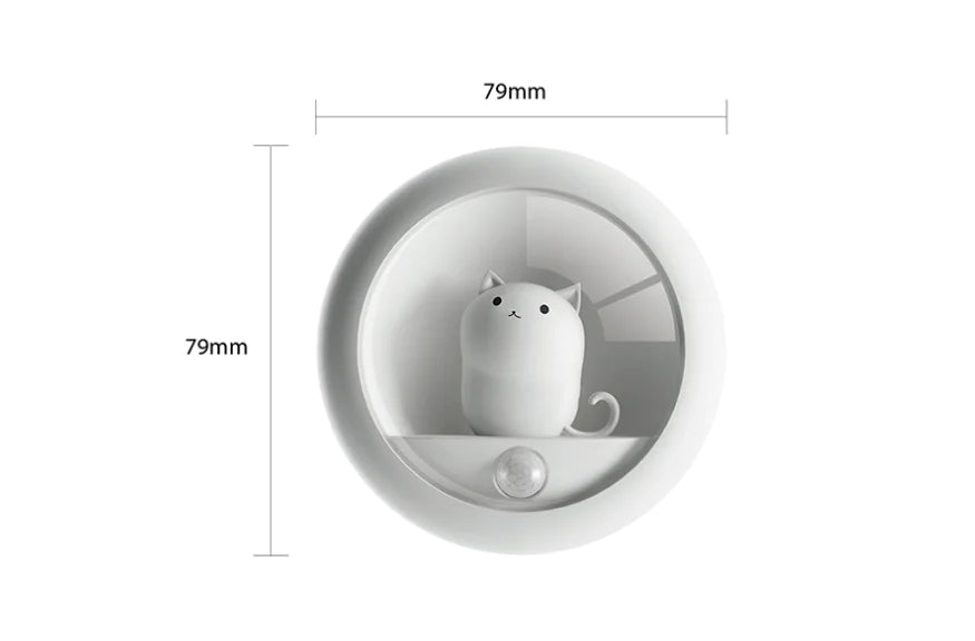 Creative Cat Sensor Night Light for Bedroom USB Wall Lamp