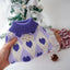 Christmas Rhombus Cat Love Sweater Outfit