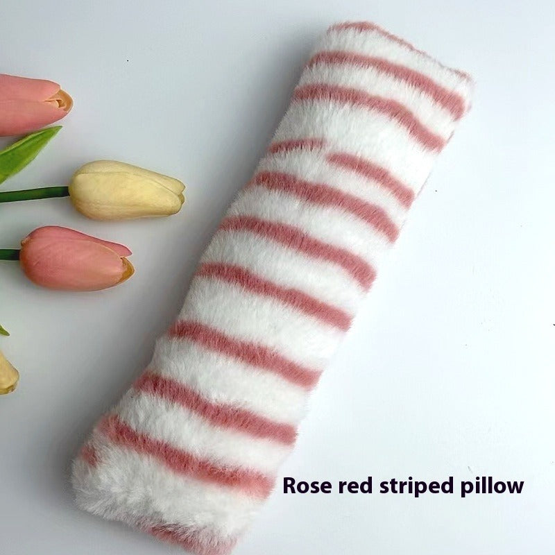 Colorful Plush Stripe Cat Pillow Toy – view 21