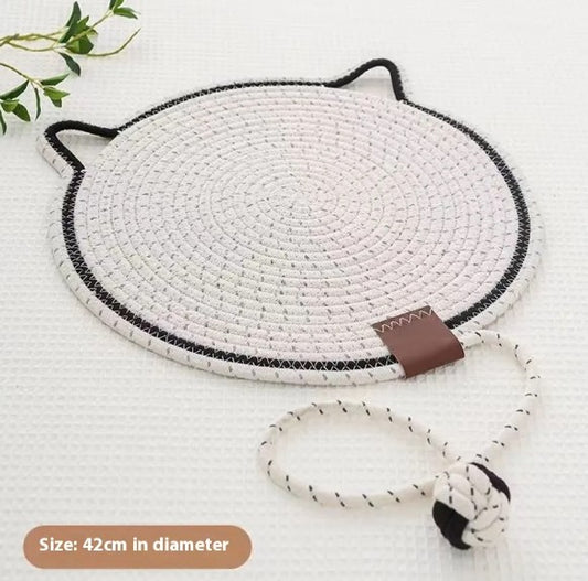 Braided Cotton Cat Mat