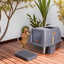 Stainless Steel Fully Enclosed Cat Litter Box Large