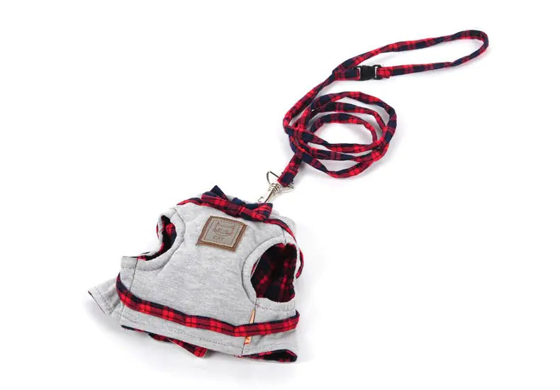 Cat Harness with Adjustable Leash and Collar