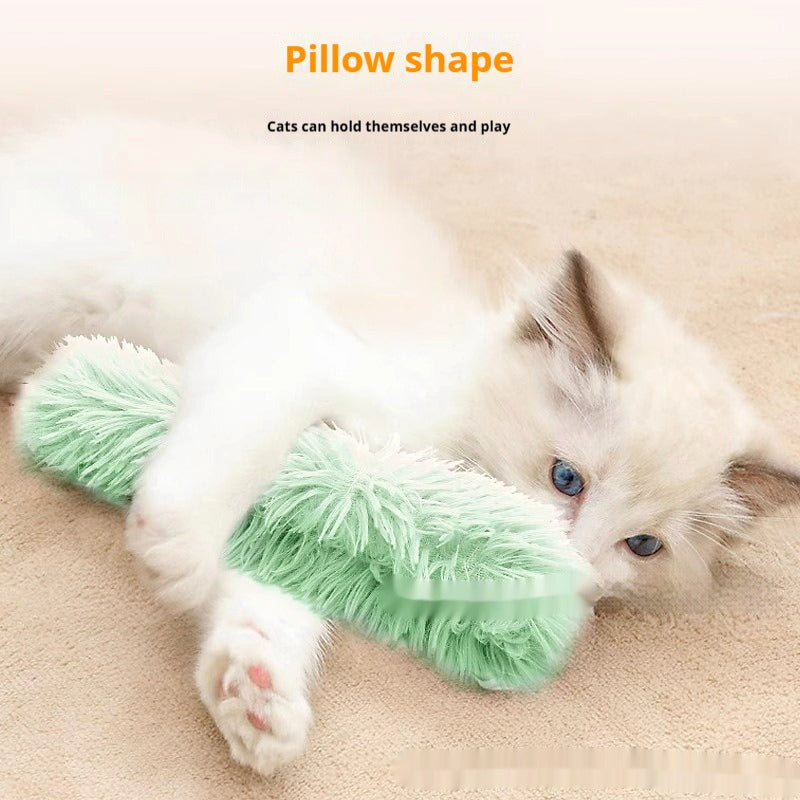 Colorful Plush Stripe Cat Pillow Toy