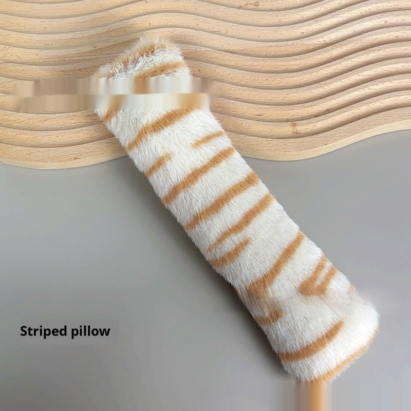 Colorful Plush Stripe Cat Pillow Toy – view 13