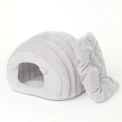 Warm Semi-closed Cat Bed Igloo Cave Sleeping Bag