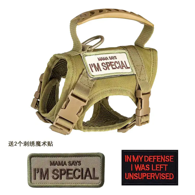 Adjustable Tactical Cat Harness with Leash