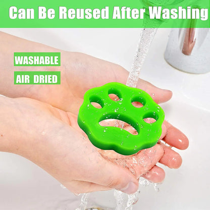 4pcs Reusable Pet Lint Remover for Clothes & Bedding