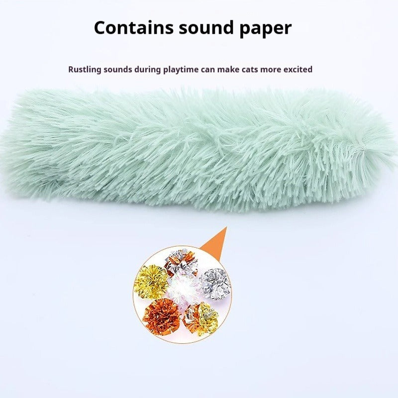 Colorful Plush Stripe Cat Pillow Toy – view 11