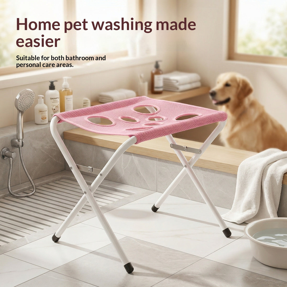 Foldable Pet Bathing Stand & Hammock