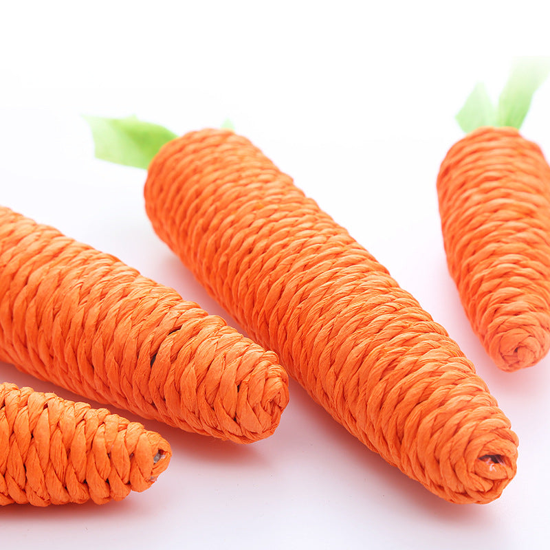 Carrot Cat Toy with Bell