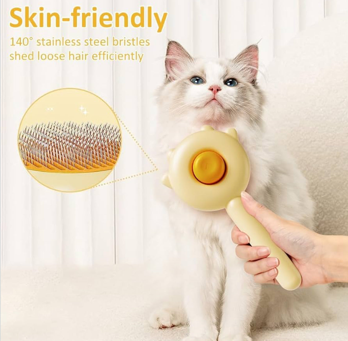 Pet Hair Removal Brush for Cats and Dogs