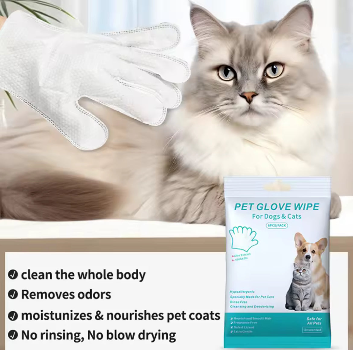 Pet Grooming Wipes