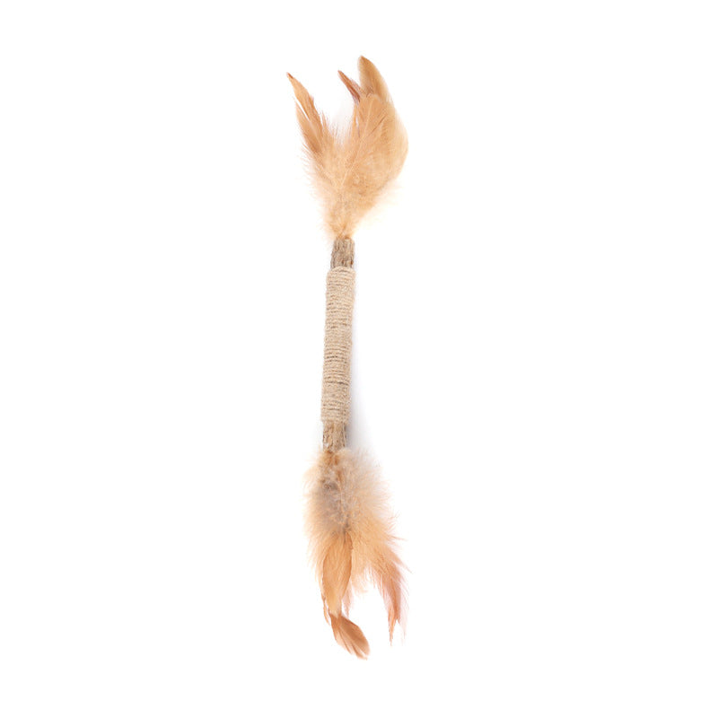 Natural Wood & Herbal Dental Chew Toys for Cats