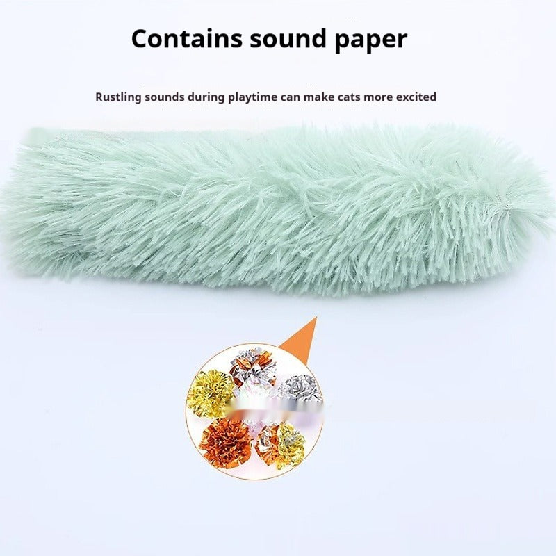 Colorful Plush Stripe Cat Pillow Toy – view 8