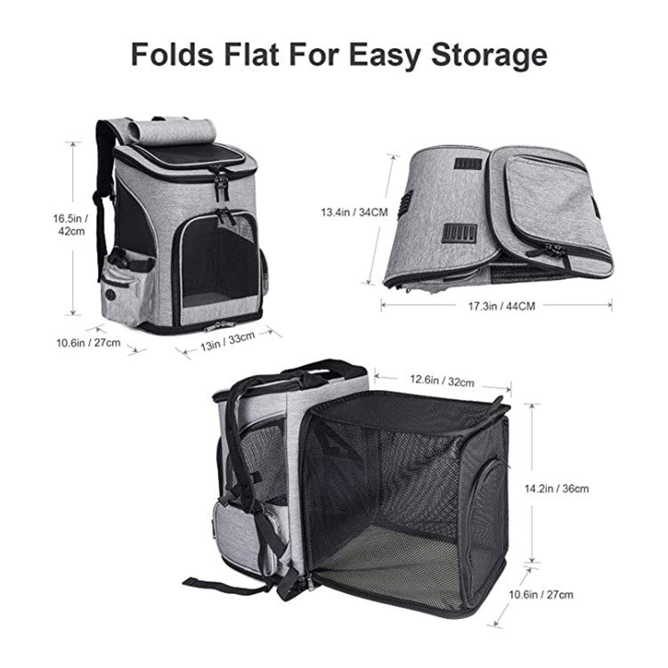 Portable Expandable Pet Backpack – view 4