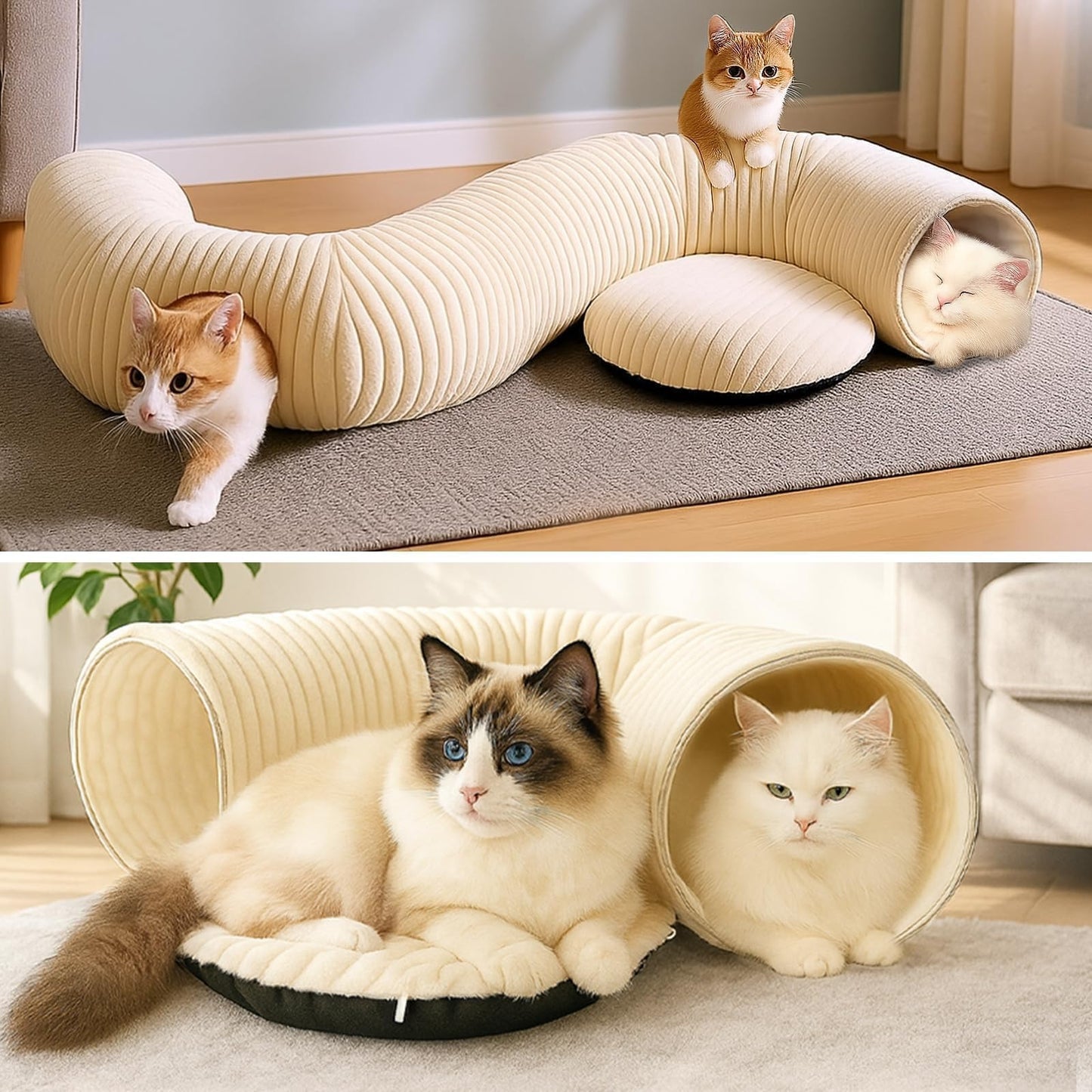 Cat Tunnel Bed