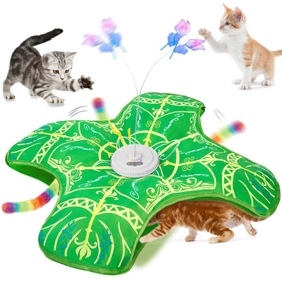 Electric cat toy rotating arm close-up