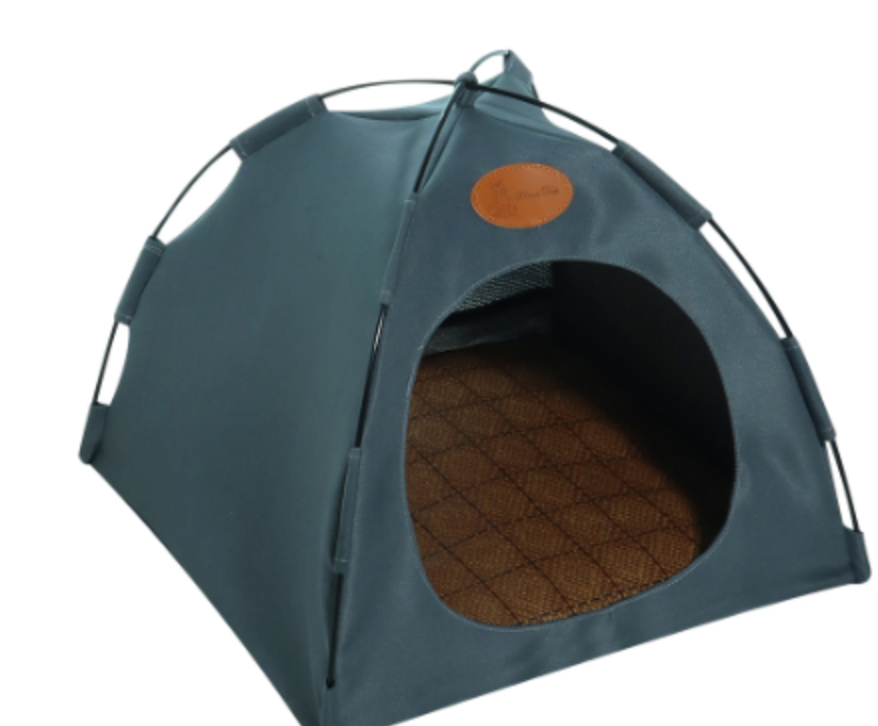 Indoor Cat Tent with Cushion for Cozy Camping Bed