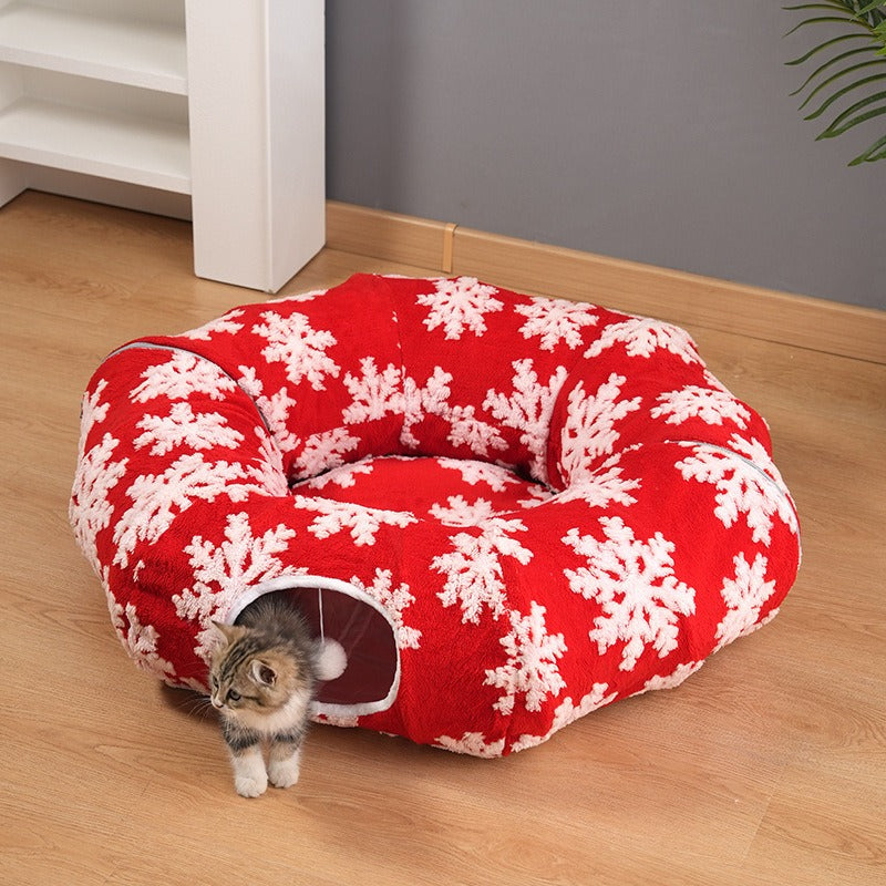 Christmas Cat Tunnel Bed – view 7