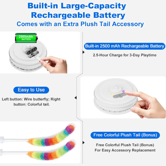 Automatic Rotating Electric Cat Toy