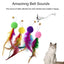 Retractable cat feather toy wand set – view 3