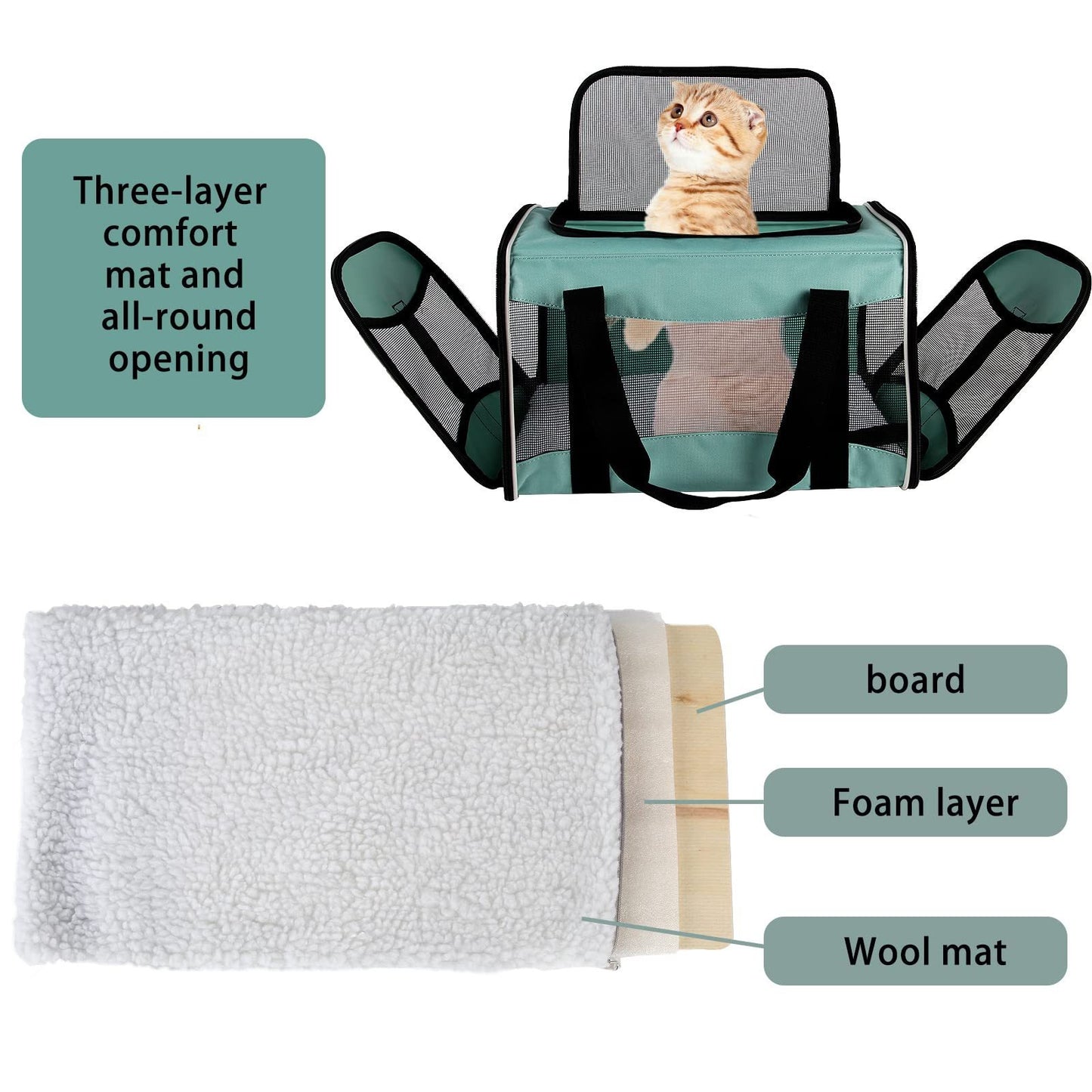 Portable Breathable Foldable Pet Crossbody Bag