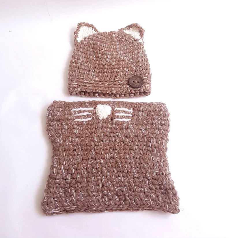 Knit Cat Beanie for Kids