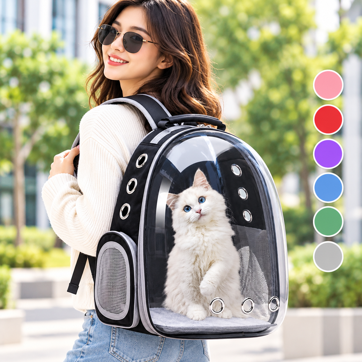 Transparent Cat Backpack Carrier