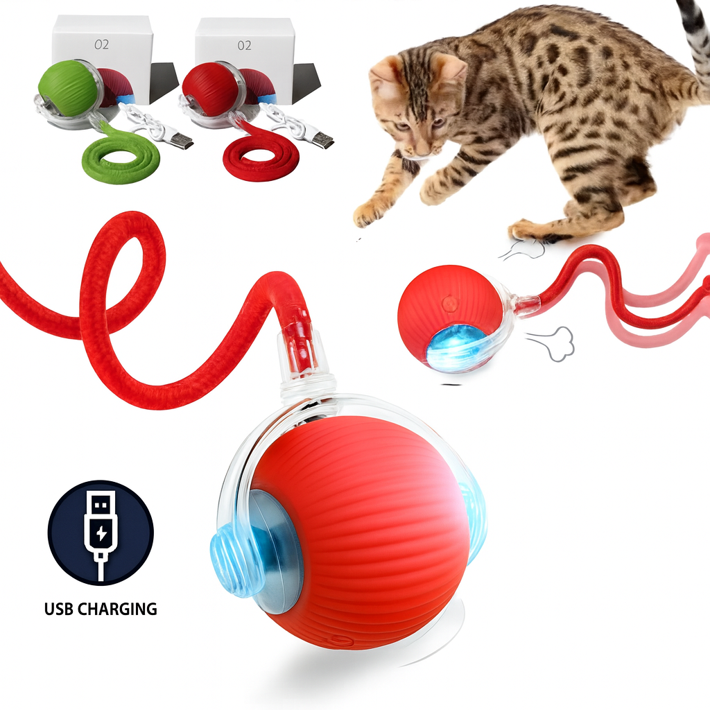 Self-Rolling Cat Toy