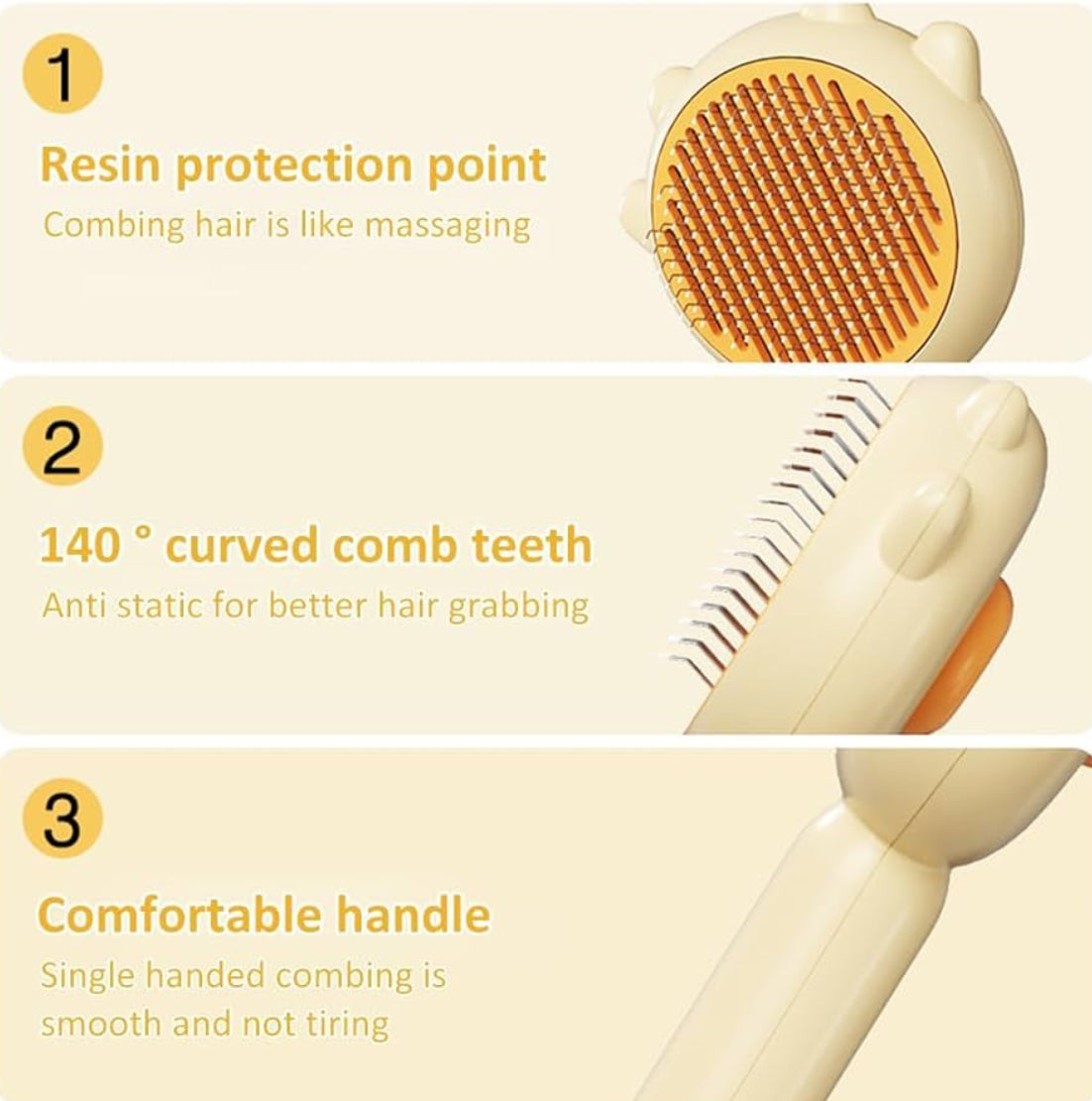 Pet Hair Removal Brush for Cats and Dogs