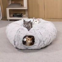 Cat Bed with Tunnel