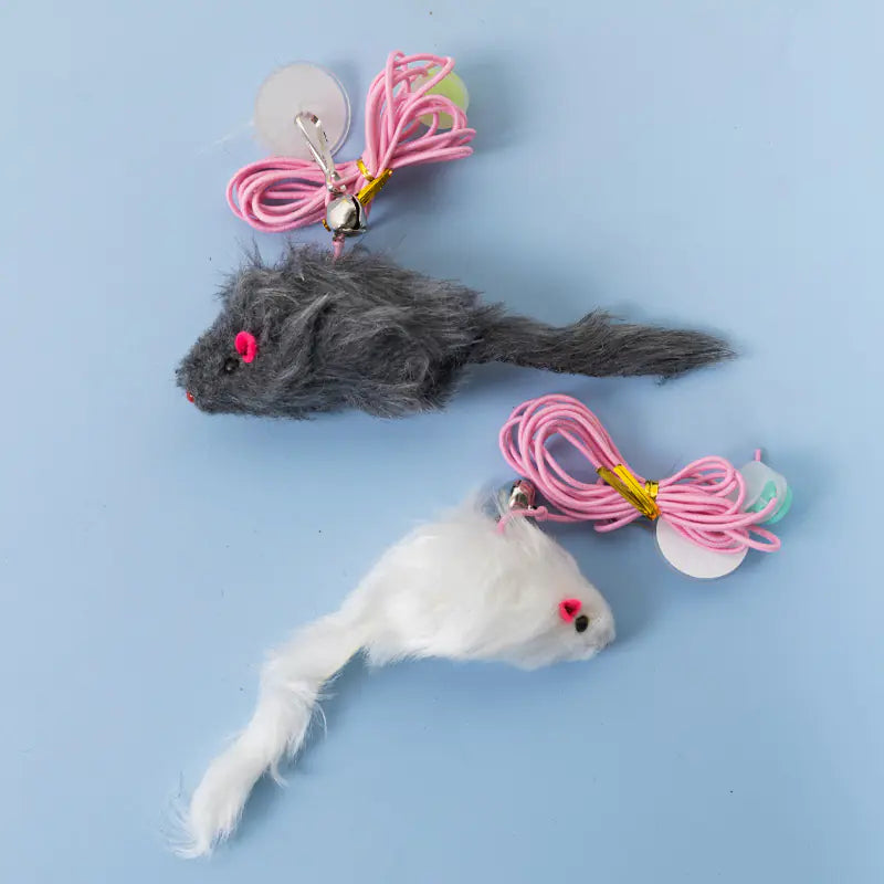 Cat Toy Wand with Plush Long Elastic String (Wholesale)