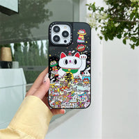 Illustration Lucky Cat Durable Phone Case
