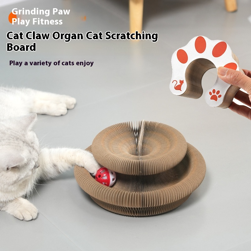 Magnetic Foldable Cat Scratch Toy