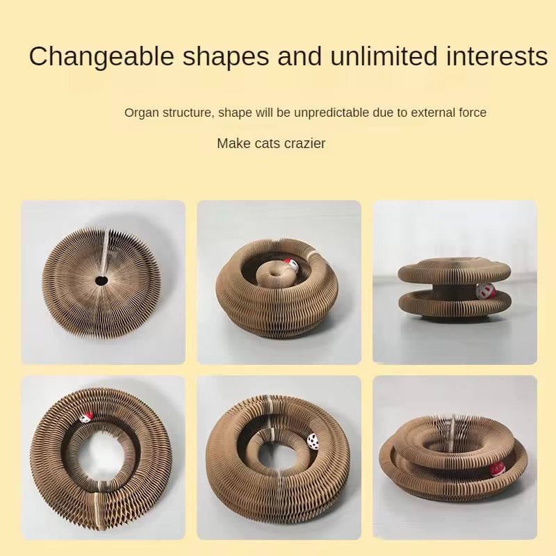 Magnetic Foldable Cat Scratch Toy