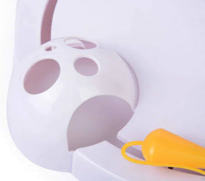 Electric Cat Toy with Castle Mouse Spinning Wheel