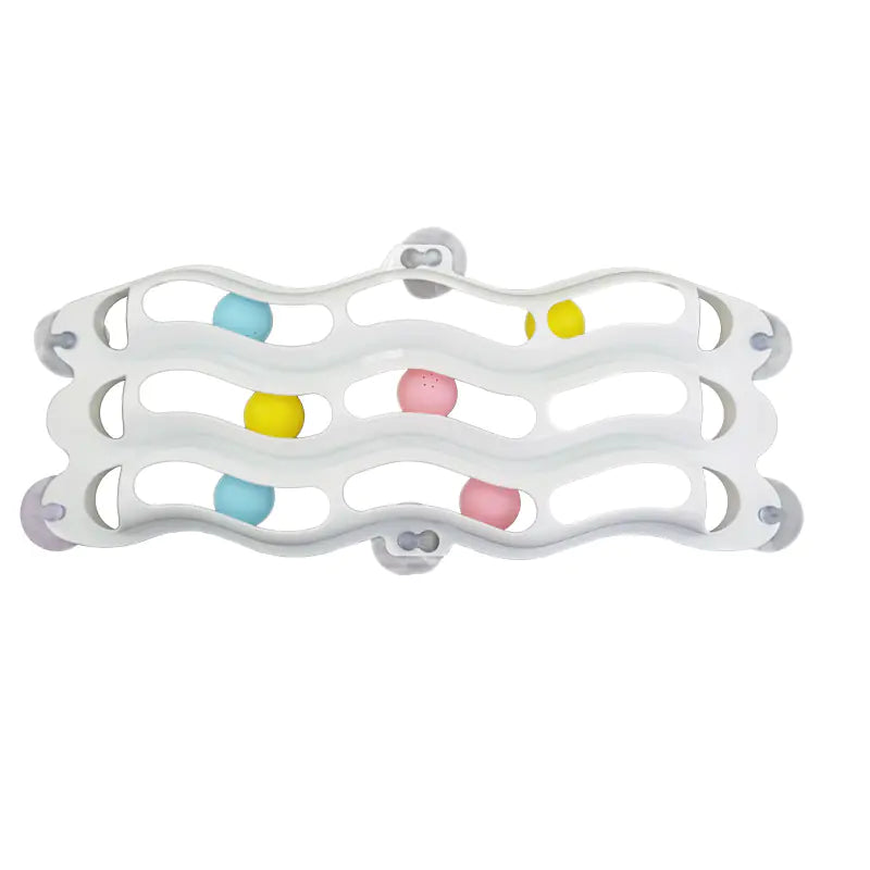 3-Tier Cat Suction Cup Window Track Toy for Cats