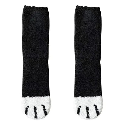 Women's Cat Paw Fleece Socks