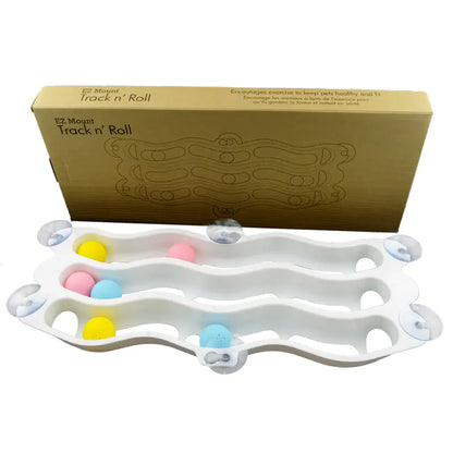 3-Tier Cat Suction Cup Window Track Toy for Cats