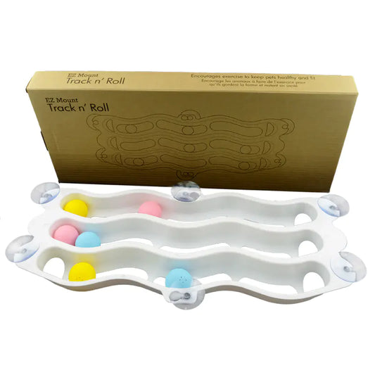 3-Tier Cat Suction Cup Window Track Toy for Cats