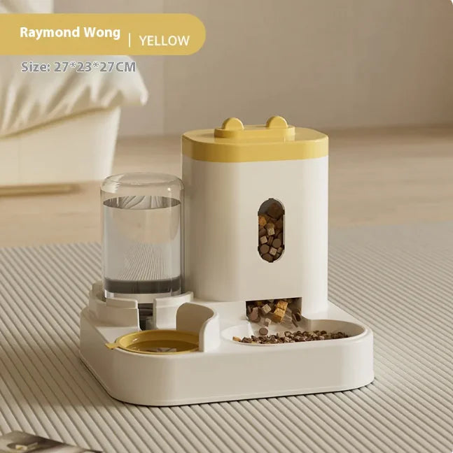 Automatic Pet Feeder and Water Dispenser Bowl