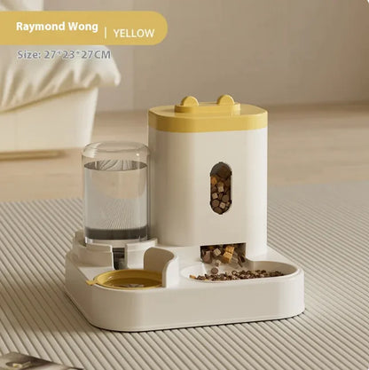 Automatic Pet Feeder and Water Dispenser Bowl