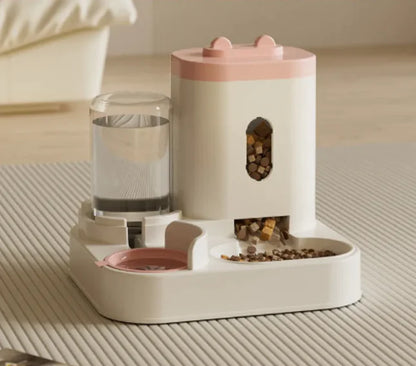 Automatic Pet Feeder and Water Dispenser Bowl