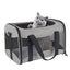 Pet crossbody bag strap and buckle detail